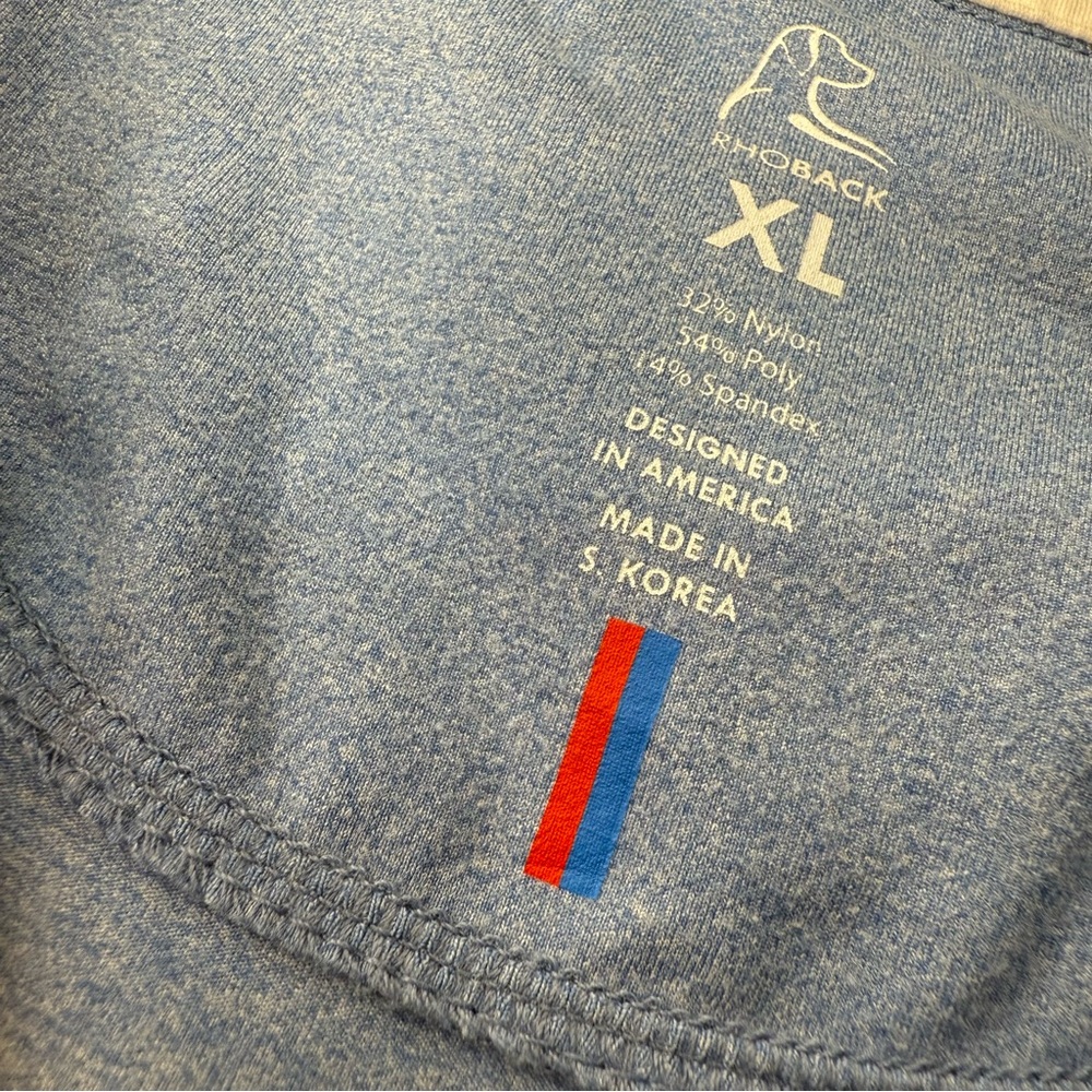 Rhoback Heather Blue Performance Pullover - image 4